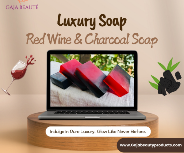 Red Wine and Charcoal Luxury Soap Red Wine and Charcoal Luxury Soap