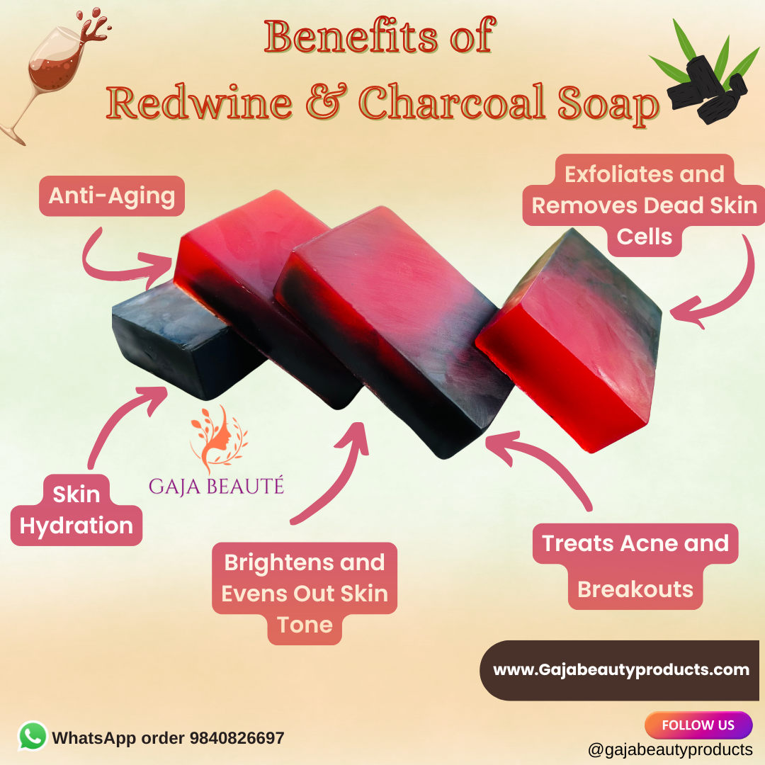 Red Wine and Charcoal Luxury Soap Benefits